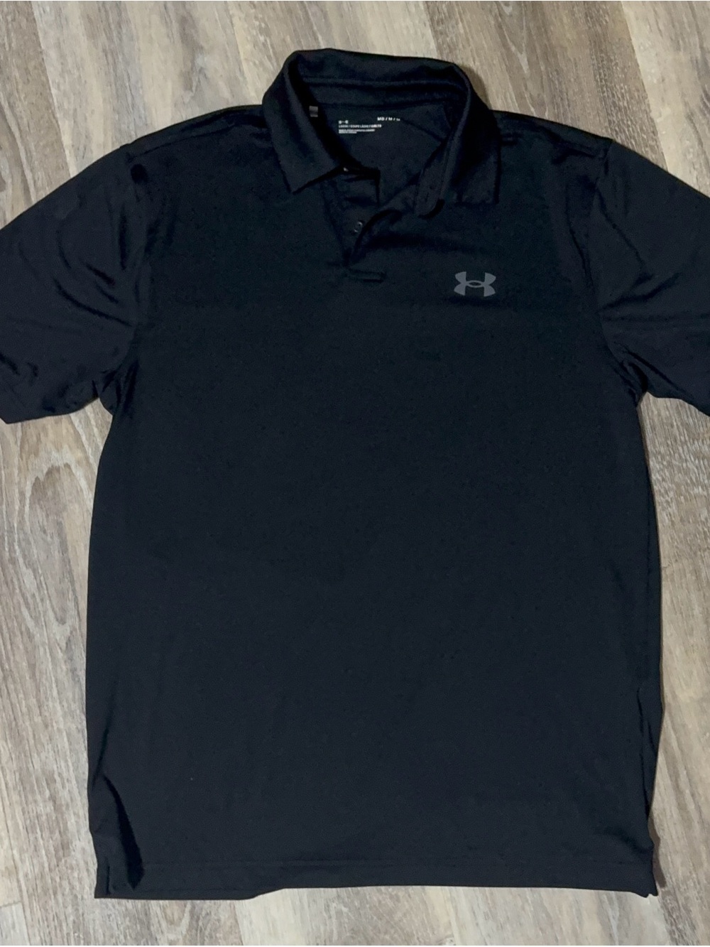 Under Armour Men’s Black Polo Shirt with Subtle Logo